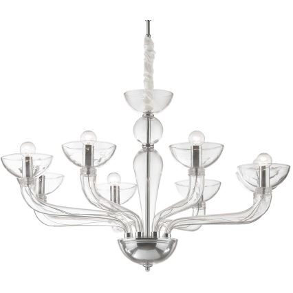 Ideal Lux – Kattokruunu johdossa CASANOVA 8×E14/40W/230V