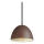 Ideal Lux - Kattokruunu johdossa FOLK 1xE27/60W/230V halkaisija 18 cm ruskea