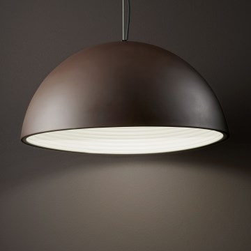 Ideal Lux - Kattokruunu johdossa FOLK 1xE27/60W/230V halkaisija 50 cm ruskea