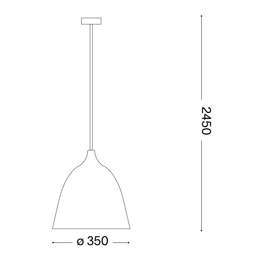 Ideal Lux - Kattokruunu johdossa HAUNT 1xE27/60W/230V halkaisija 35 cm beige