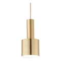 Ideal Lux - Kattokruunu johdossa HOLLY 1xE27/60W/230V halkaisija 12 cm messinki