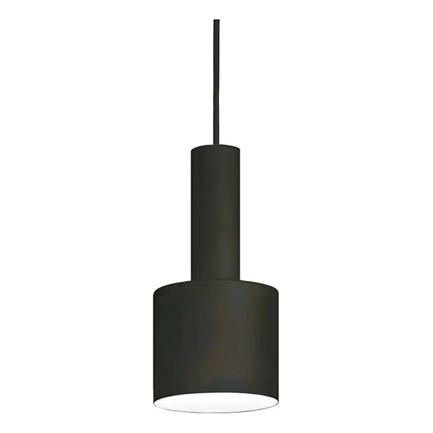 Ideal Lux - Kattokruunu johdossa HOLLY 1xE27/60W/230V halkaisija 12 cm musta