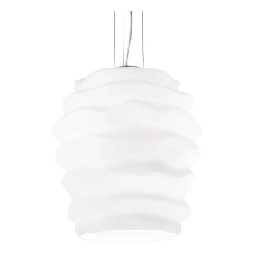 Ideal Lux - Kattokruunu johdossa KARMA 1xE27/60W/230V halkaisija 38 cm valkoinen