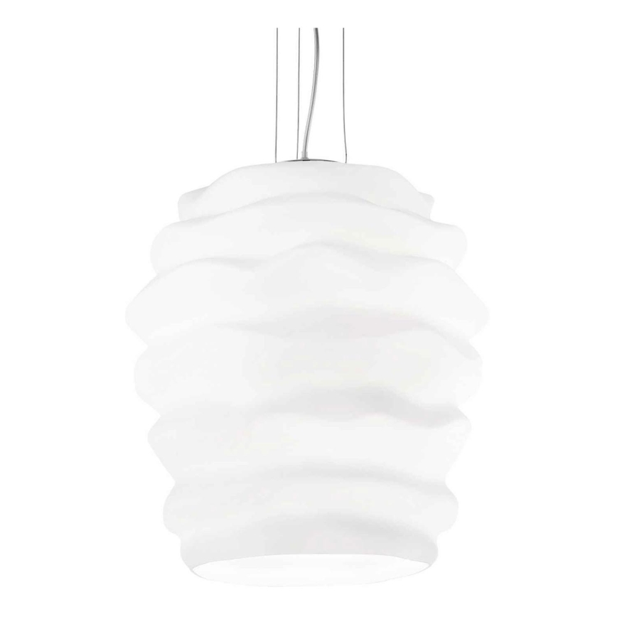 Ideal Lux - Kattokruunu johdossa KARMA 1xE27/60W/230V halkaisija 38 cm valkoinen