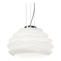 Ideal Lux - Kattokruunu johdossa KARMA 1xE27/60W/230V halkaisija 39 cm valkoinen