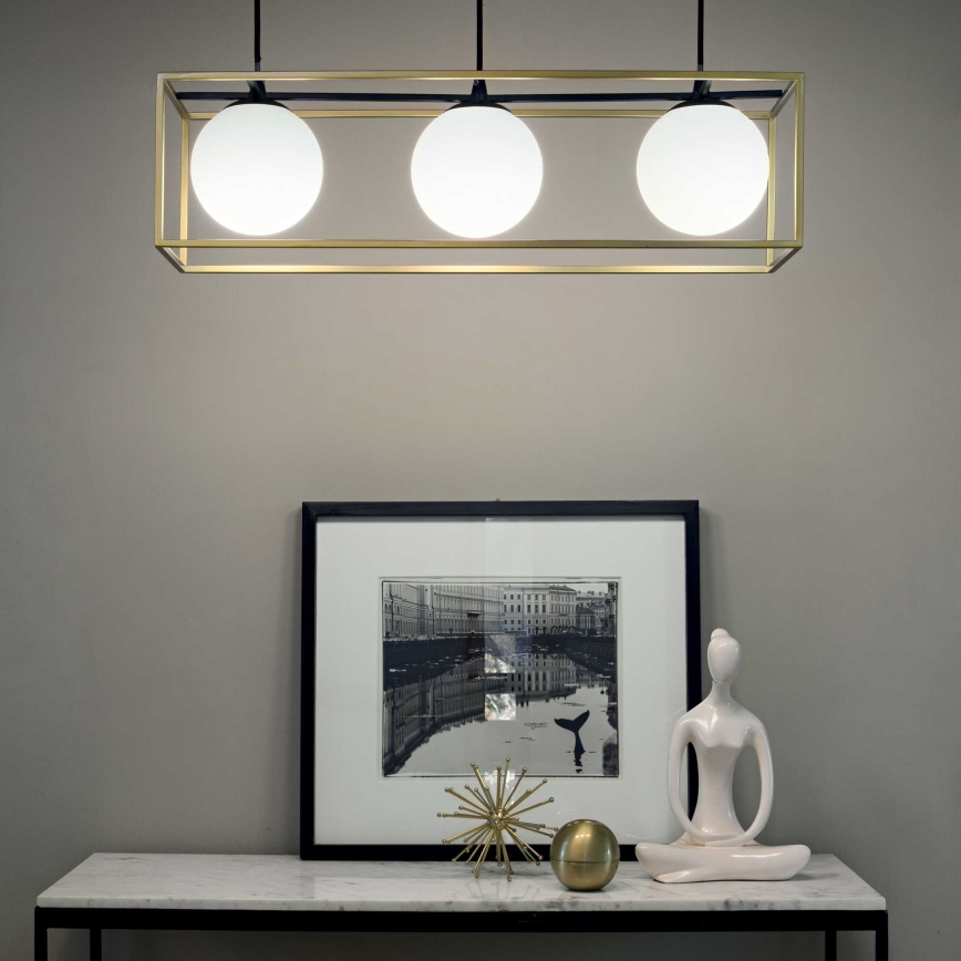 Ideal Lux - Kattokruunu johdossa LINGOTTO 3xE14/28W/230V