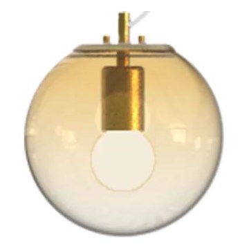 Ideal Lux - Kattokruunu johdossa MAPA 1xE27/42W/230V halkaisija 20 cm kulta/savuinen