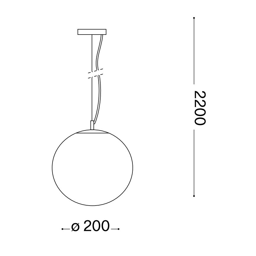 Ideal Lux - Kattokruunu johdossa MAPA 1xE27/42W/230V halkaisija 20 cm kulta/savuinen