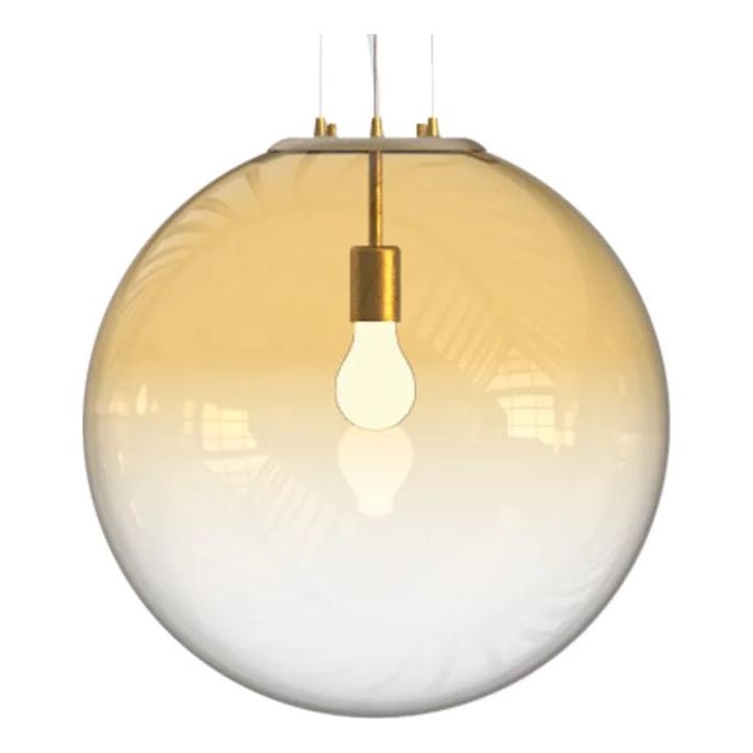 Ideal Lux - Kattokruunu johdossa MAPA 1xE27/42W/230V halkaisija 50 cm kulta/savuinen