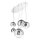 Ideal Lux - Kattokruunu johdossa MAPA FADE 5xE27/60W/230V kiiltävä kromi