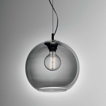 Ideal Lux - Kattokruunu johdossa NEMO 1xE27/42W/230V halkaisija 30 cm savuinen