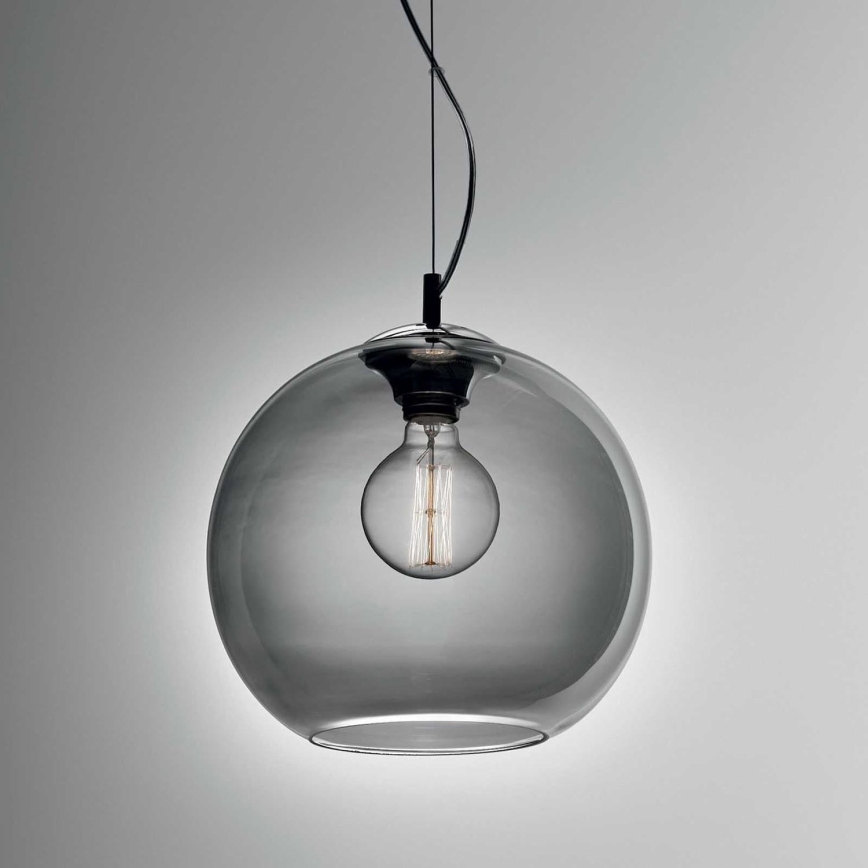 Ideal Lux - Kattokruunu johdossa NEMO 1xE27/42W/230V halkaisija 30 cm savuinen