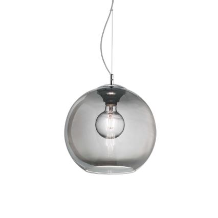 Ideal Lux - Kattokruunu johdossa NEMO 1xE27/42W/230V halkaisija 30 cm savuinen