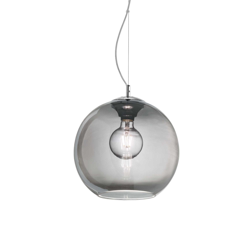 Ideal Lux - Kattokruunu johdossa NEMO 1xE27/42W/230V halkaisija 30 cm savuinen