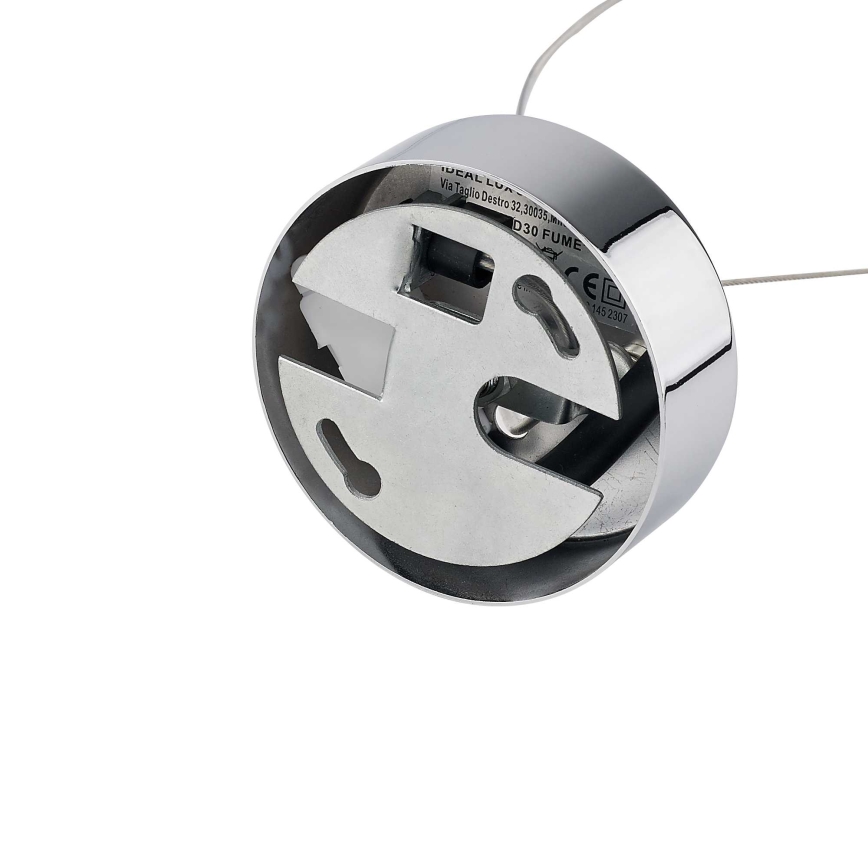 Ideal Lux - Kattokruunu johdossa NEMO 1xE27/42W/230V halkaisija 30 cm savuinen