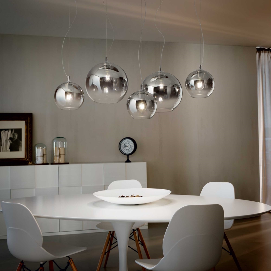 Ideal Lux - Kattokruunu johdossa NEMO PLUS 5xE27/42W/230V savuinen