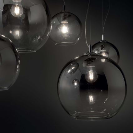 Ideal Lux - Kattokruunu johdossa NEMO PLUS 5xE27/42W/230V savuinen