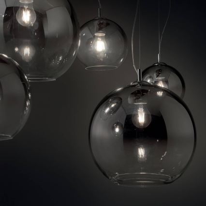 Ideal Lux - Kattokruunu johdossa NEMO PLUS 5xE27/42W/230V savuinen