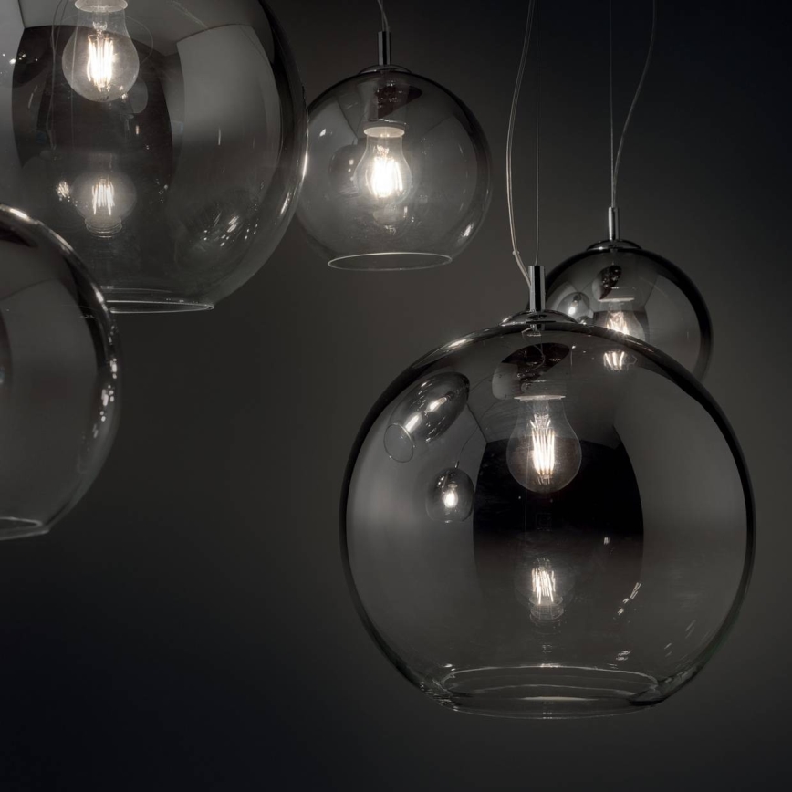 Ideal Lux - Kattokruunu johdossa NEMO PLUS 5xE27/42W/230V savuinen