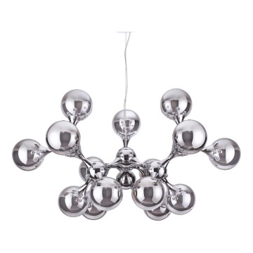 Ideal Lux - Kattokruunu johdossa NODI 15xE14/28W/230V kiiltävä kromi