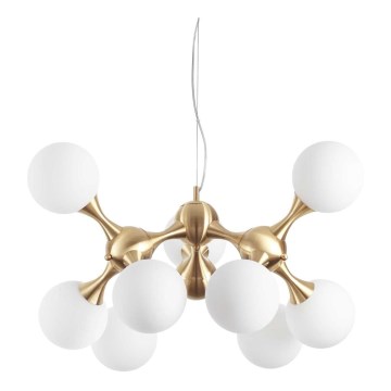 Ideal Lux - Kattokruunu johdossa NODI 9xE14/28W/230V messinki