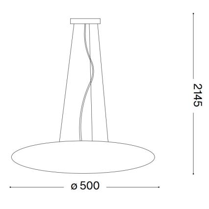 Ideal Lux - Kattokruunu johdossa SMARTIES 3xE27/42W/230V 50 cm