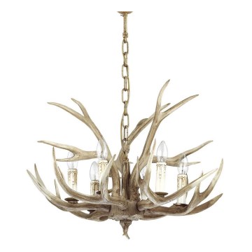 Ideal Lux - Kattokruunu ketjussa CHALET 6xE14/40W/230V sarvet