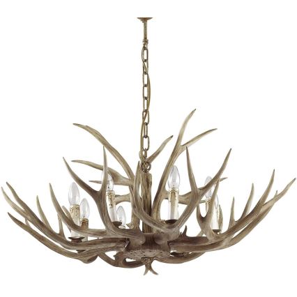 Ideal Lux - Kattokruunu ketjussa CHALET 8xE14/40W/230V sarvet
