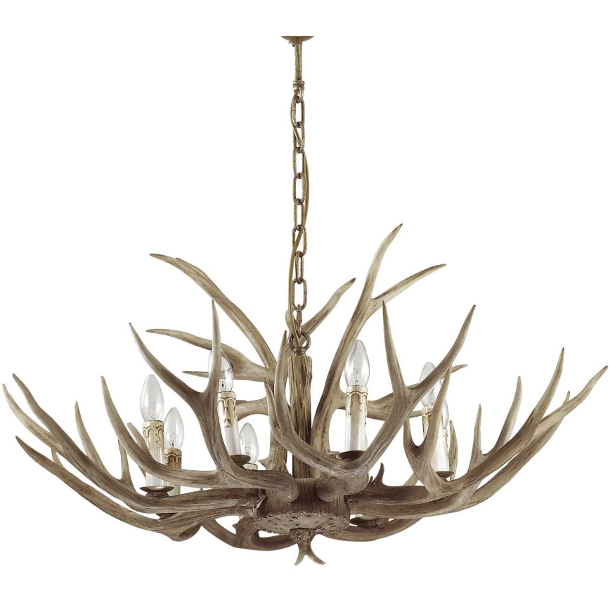 Ideal Lux - Kattokruunu ketjussa CHALET 8xE14/40W/230V sarvet