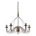 Ideal Lux - Kattokruunu ketjussa CORTE 5xE14/40W/230V halkaisija 54 cm kupari