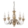 Ideal Lux - Kattokruunu ketjussa FIRENZE 5xE14/40W/230V halkaisija 55 cm kulta