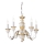 Ideal Lux - Kattokruunu ketjussa FIRENZE 5xE14/40W/230V halkaisija 55 cm valkoinen/kulta