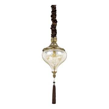Ideal Lux - Kattokruunu ketjussa HAREM 1xE27/42W/230V halkaisija 16,5 cm messinki