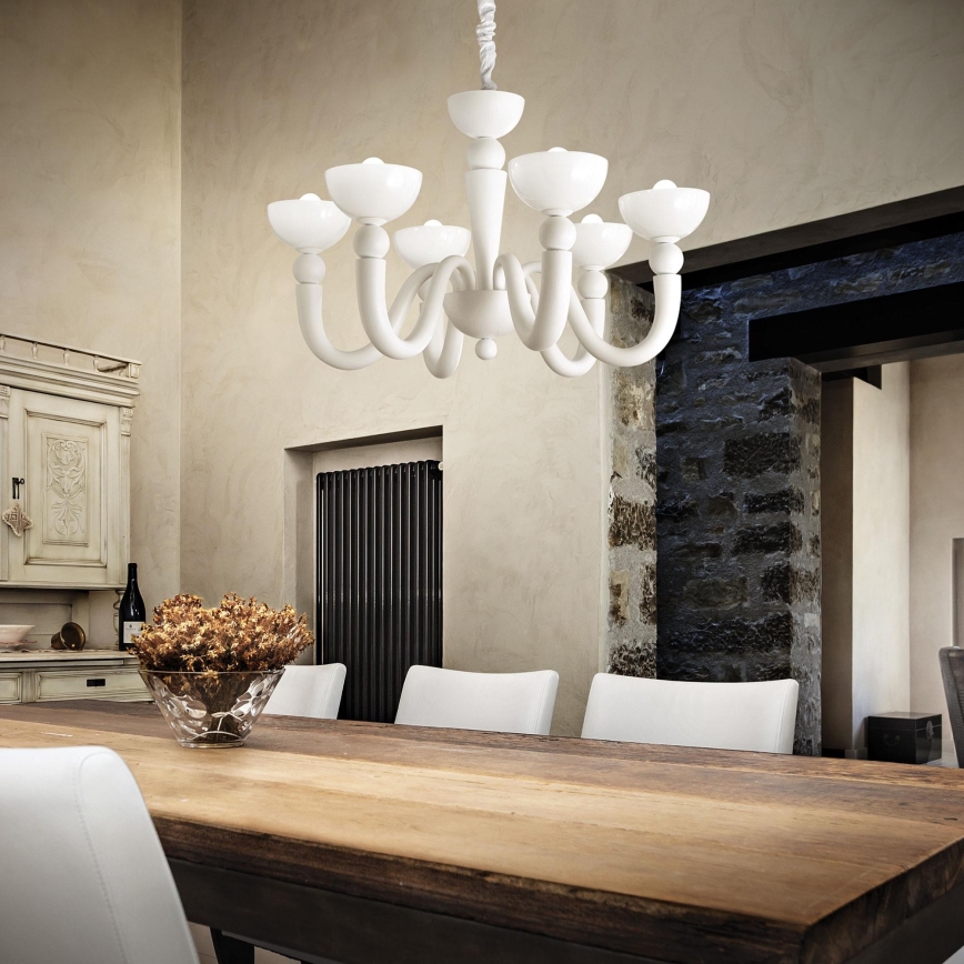 Ideal Lux - Kattokruunu narulla BON BON 8xE14/40W/230V