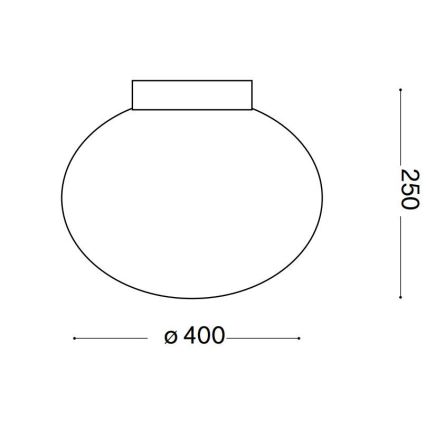 Ideal Lux - Kattovalo CANDY 1xE27/42W/230V halkaisija 40 cm valkoinen