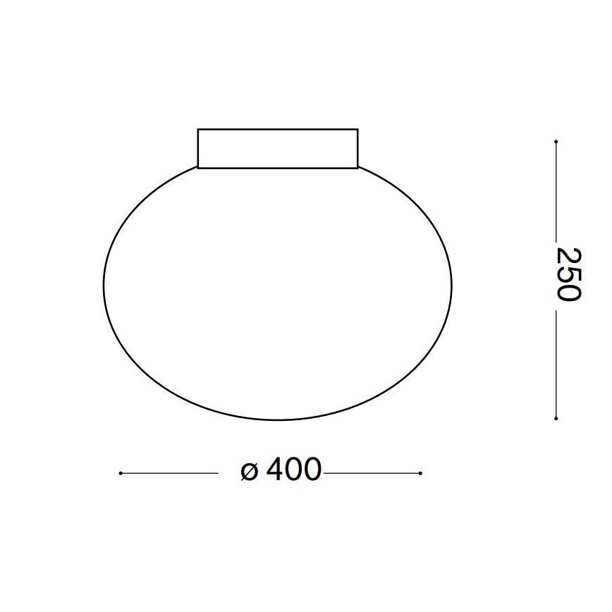 Ideal Lux - Kattovalo CANDY 1xE27/42W/230V halkaisija 40 cm valkoinen