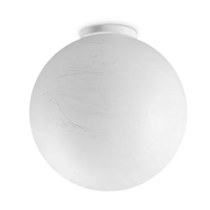 Ideal Lux - Kattovalo CARTA 1xE27/25W/230V halkaisija 30 cm valkoinen