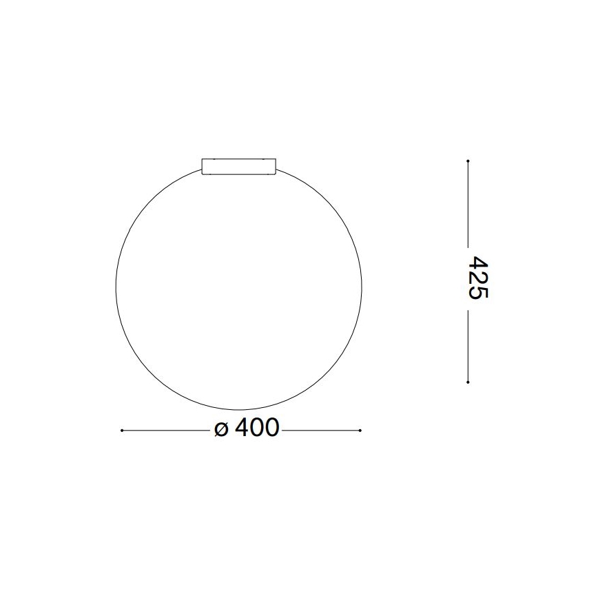 Ideal Lux - Kattovalo CARTA 1xE27/25W/230V halkaisija 40 cm valkoinen