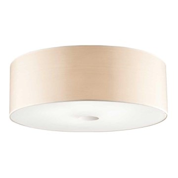 Ideal Lux - Kattovalo WOODY 4xE27/60W/230V halkaisija 50 cm beige