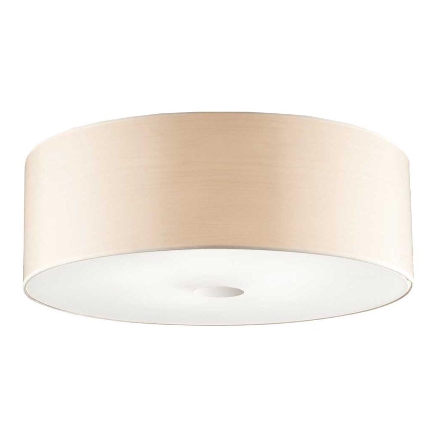 Ideal Lux - Kattovalo WOODY 4xE27/60W/230V halkaisija 50 cm beige