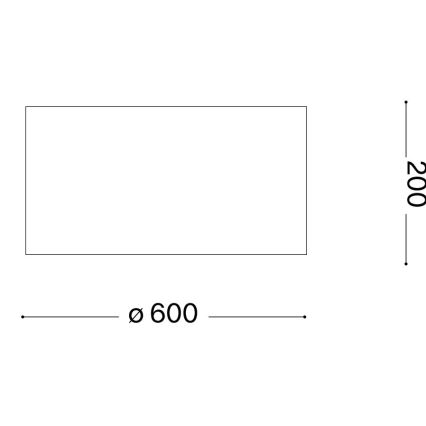 Ideal Lux - Kattovalo WOODY 5xE27/60W/230V halkaisija 60 cm beige