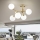 Ideal Lux - Kiinteä kattokruunu NODI 5xE14/28W/230V messinki