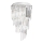 Ideal Lux - Kiinteä kristallikruunu CARLTON 8xE14/40W/230V halkaisija 40 cm kiiltävä kromi