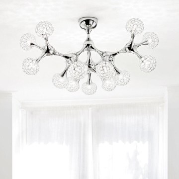 Ideal Lux - Kiinteä kristallikruunu NODI 15xG9/40W/230V kiiltävä kromi
