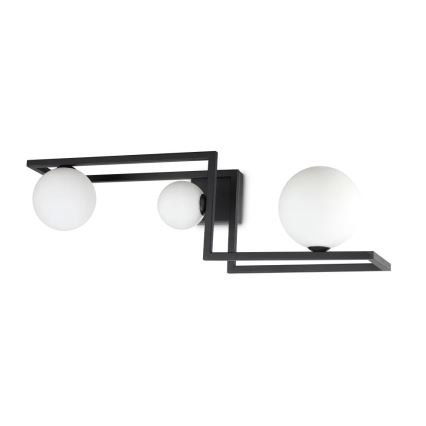 Ideal Lux - Kiinteä LED-kattokruunu ANGOLO 3xG9/3W/230V musta