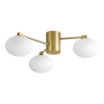 Ideal Lux - Kiinteä LED-kattokruunu HERMES 3xG9/3W/230V halkaisija 60 cm kulta