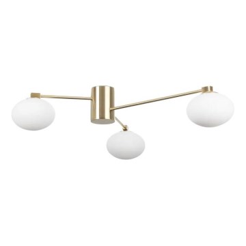 Ideal Lux - Kiinteä LED-kattokruunu HERMES 3xG9/3W/230V halkaisija 90 cm kulta