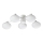 Ideal Lux - Kiinteä LED-kattokruunu HERMES 5xG9/3W/230V halkaisija 60 cm valkoinen