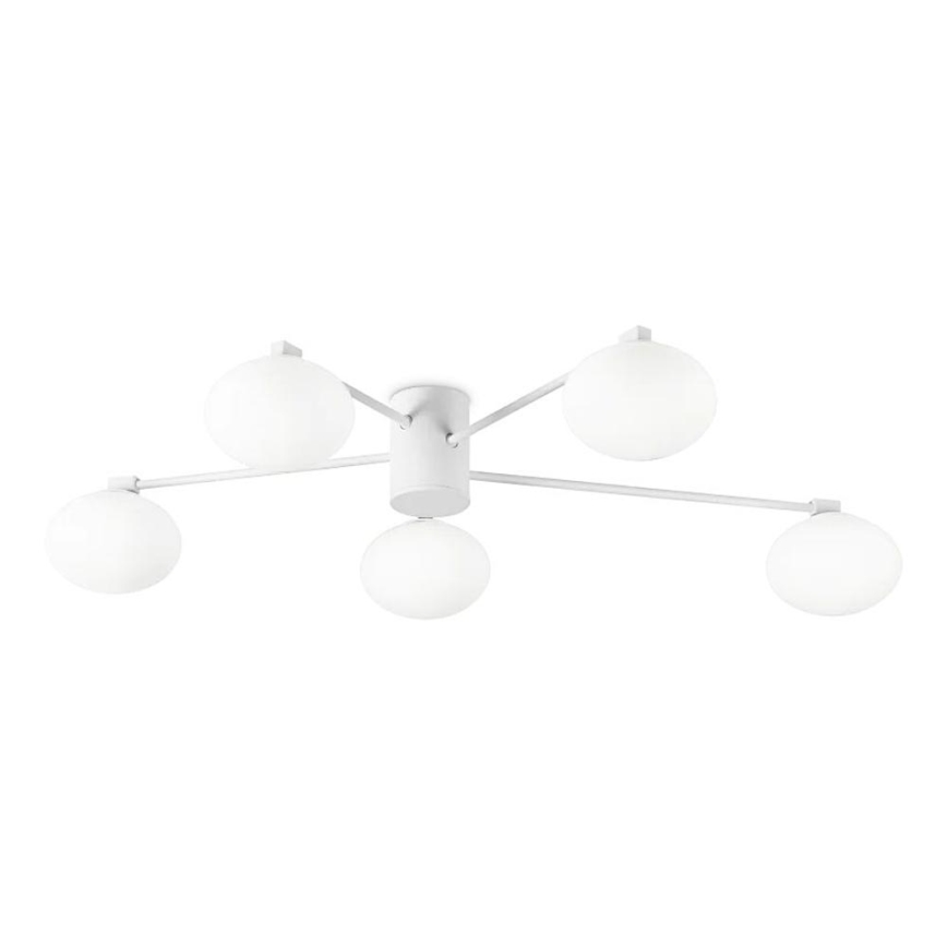 Ideal Lux - Kiinteä LED-kattokruunu HERMES 5xG9/3W/230V halkaisija 90 cm valkoinen