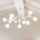 Ideal Lux - Kiinteä LED-kattokruunu NODINO 9xG9/3W/230V valkoinen